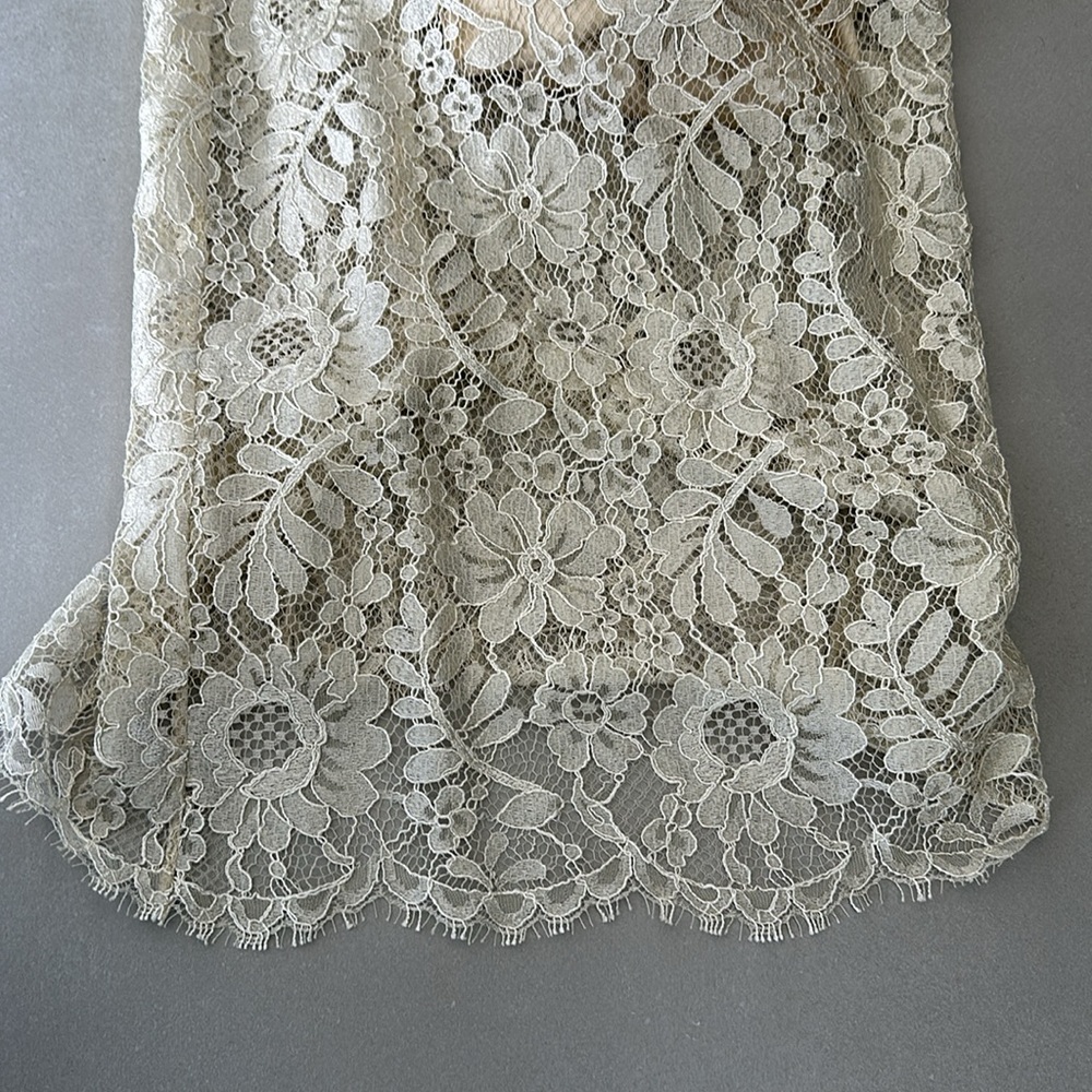 Dolce & Gabbana Lace Dress 100% Silk Removable Slip Size 40 Italian - Picture 5 of 8